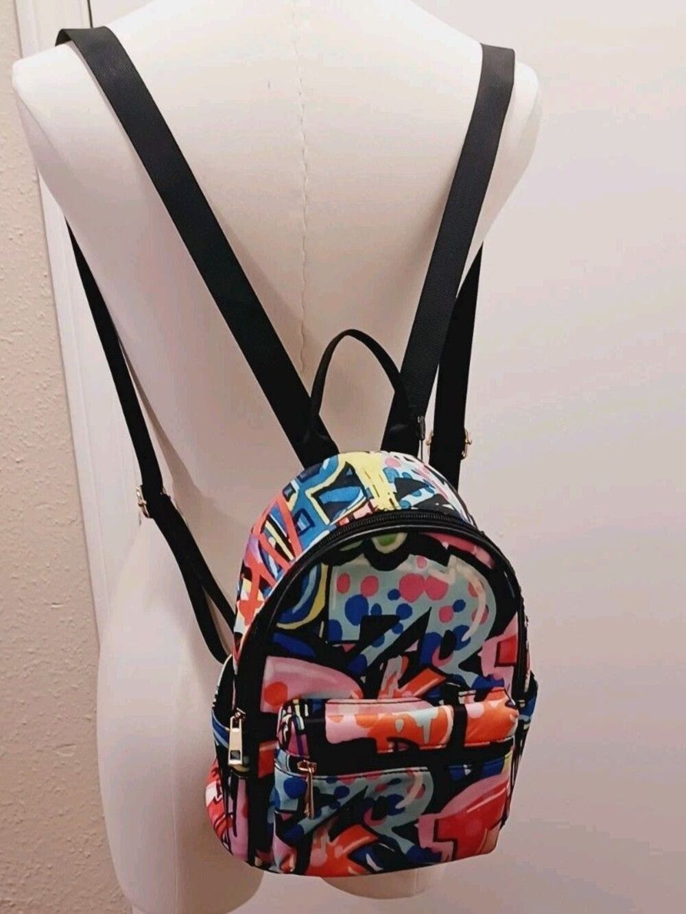 LD MINI Multicolor Geometric Print backpack - Picture 5 of 8